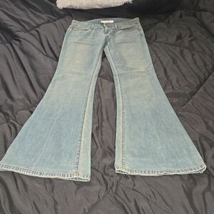 Joe's jeans flare jeans distressed
